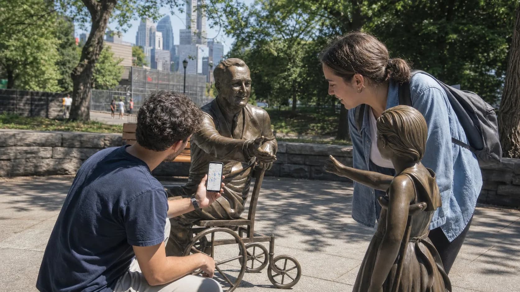A real city moment showing Karpo helping someone act after using SciSpace