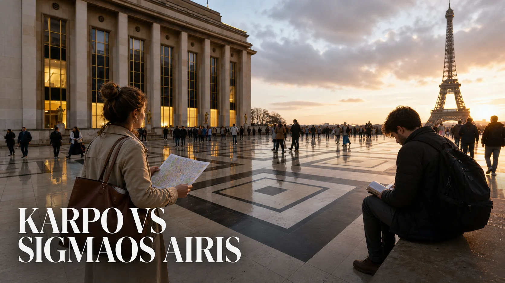 Karpo versus SigmaOS Airis in a photorealistic editorial comparison.