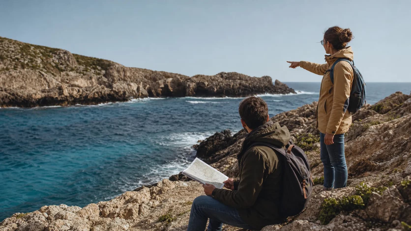 Photorealistic scene showing Karpo coordinating the wider day around TripScout.
