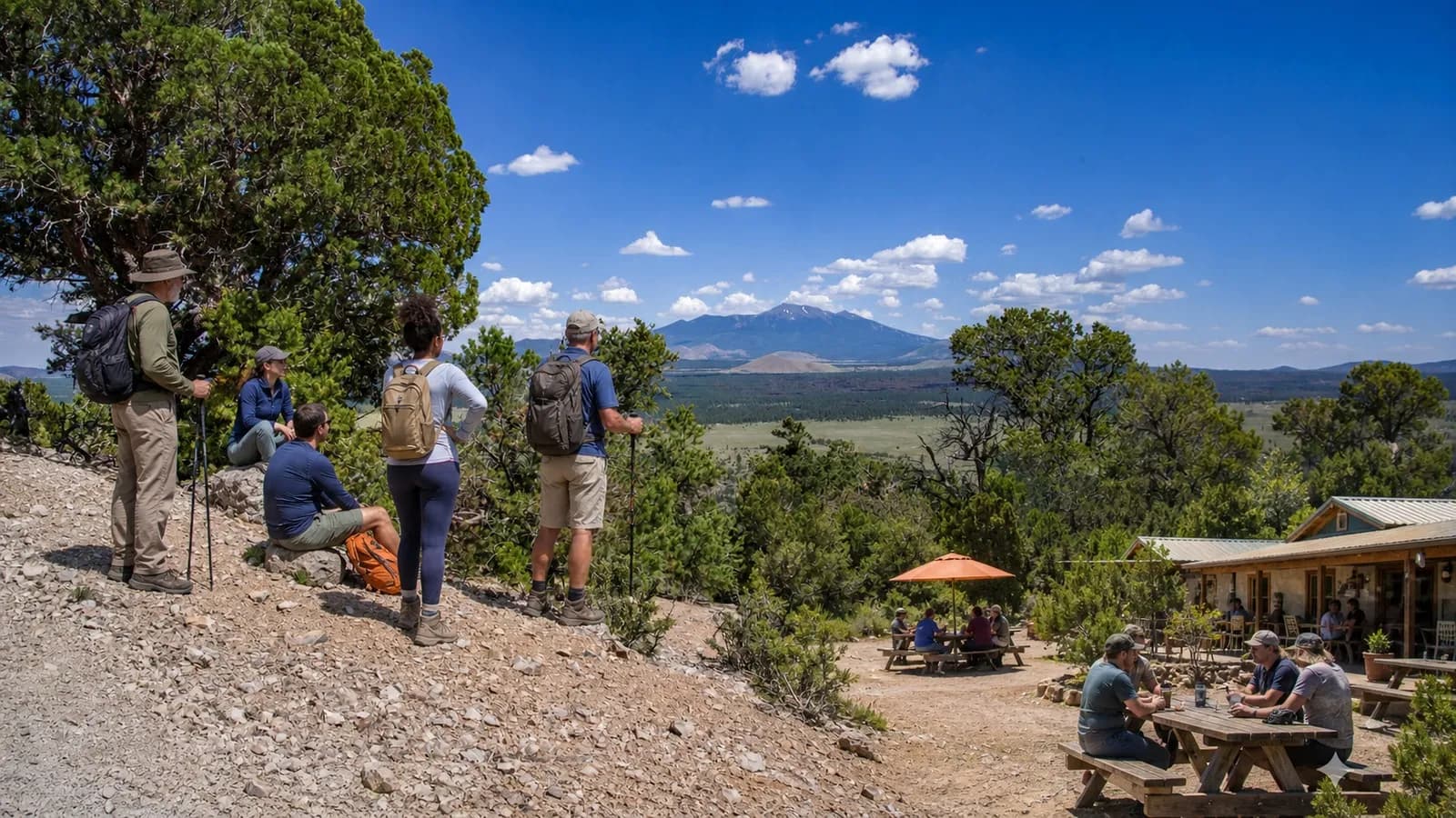 A scenic mountain trail representing a complete outdoor day beyond one route listing