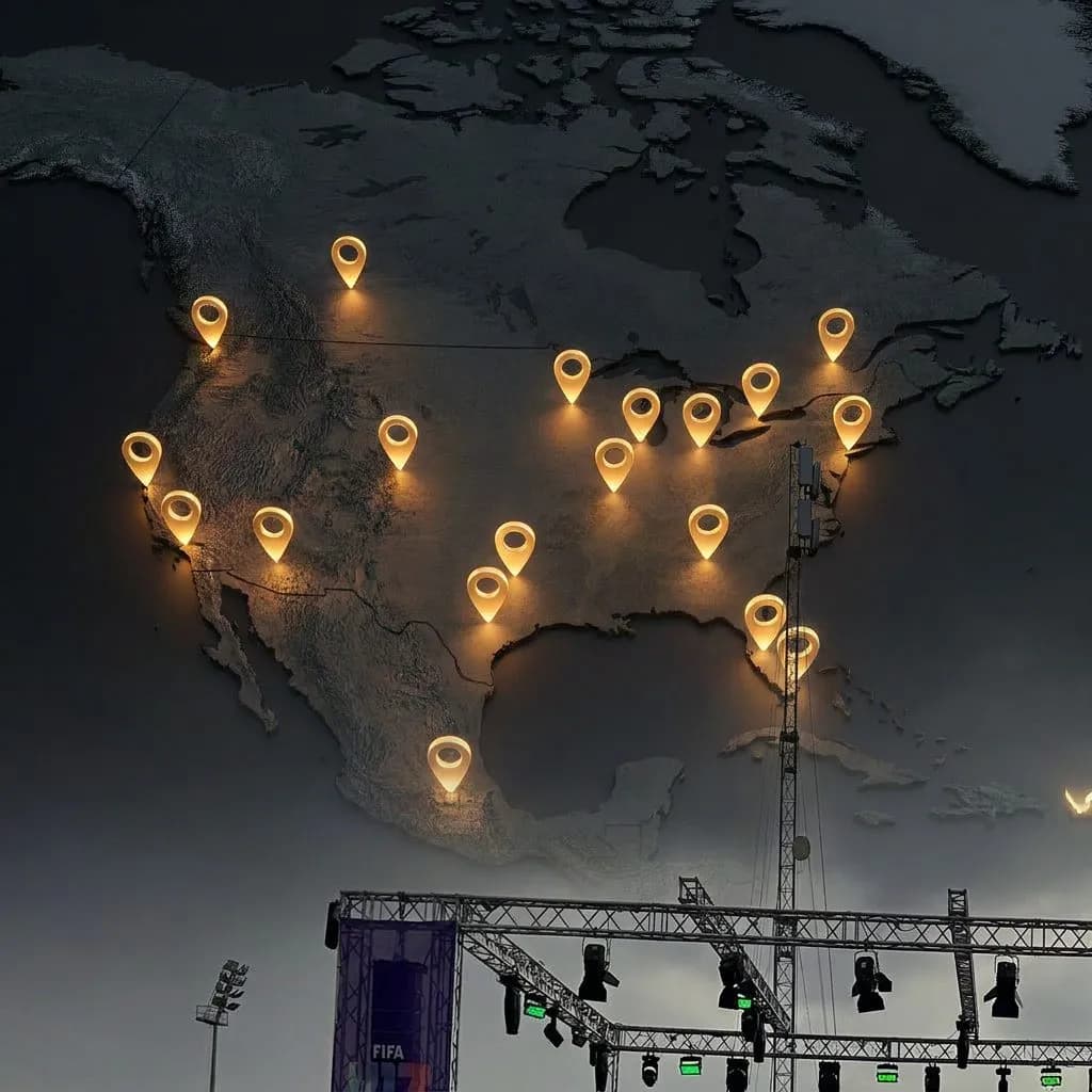 World Cup 2026 Round of 32 Venue Map - World Cup 2026