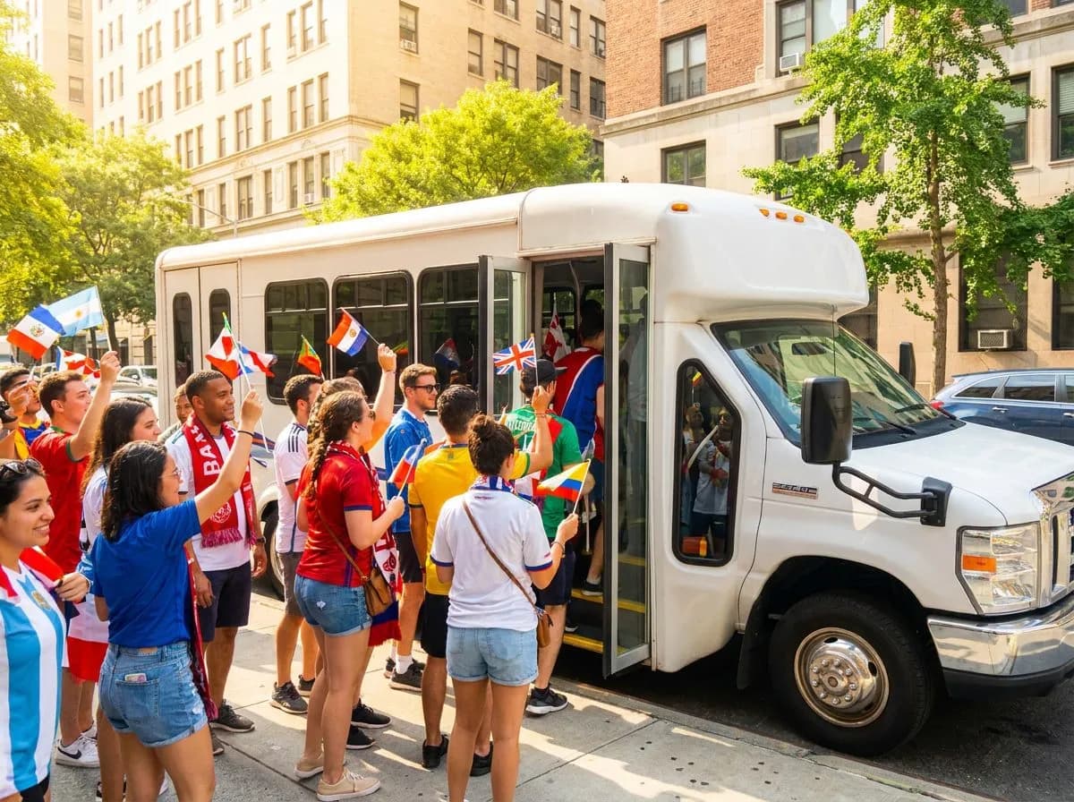 Arrange carpool groups to split parking costs
