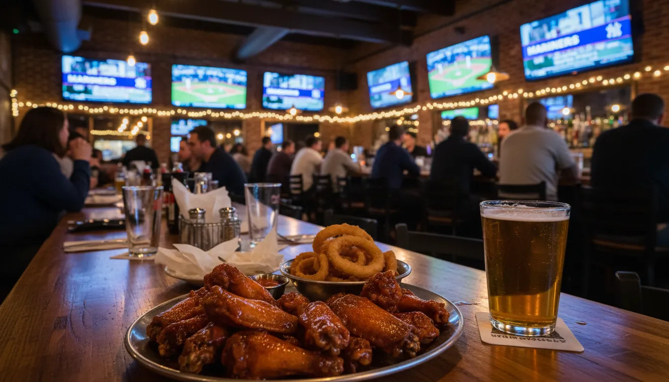 Practical city scene for Where to Watch Mariners vs Yankees: Top NYC Sports Bars and Pubs