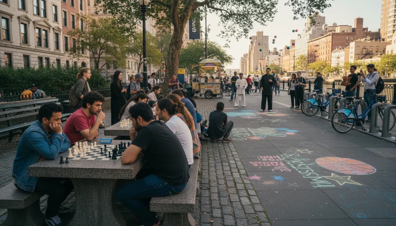 Practical city scene for Free Things to Do in NYC While Mystics vs Aces is Trending