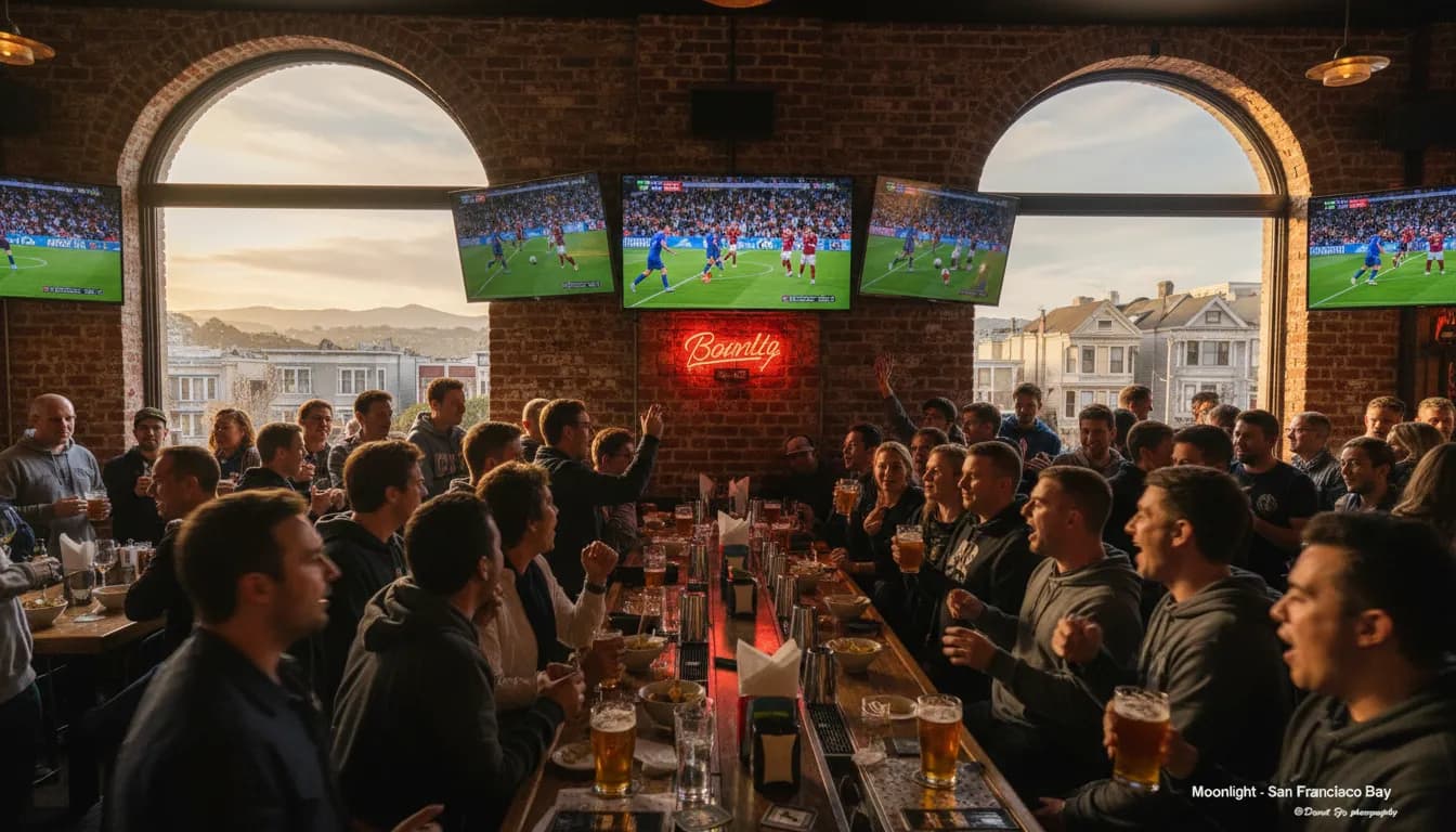 Practical city scene for Where to Catch PSG vs Aston Villa: San Francisco Watch Party Locations