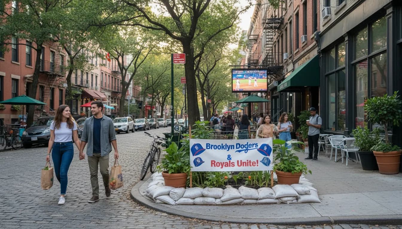 Practical city scene for Exploring New York City Neighborhoods: Royals - Dodgers Local Guide