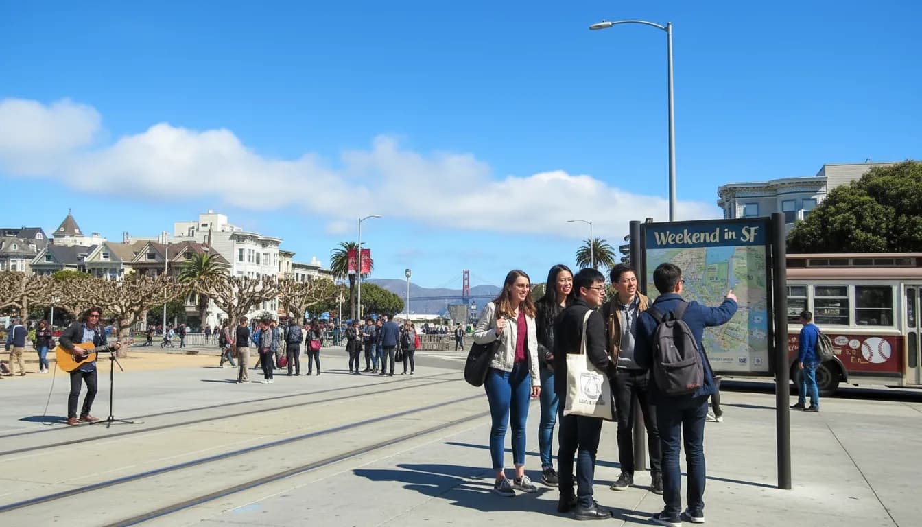 San Francisco Weekend Plans: Navigating the City Around 'Dodgers Game' Mentions — photorealistic San Francisco editorial scene