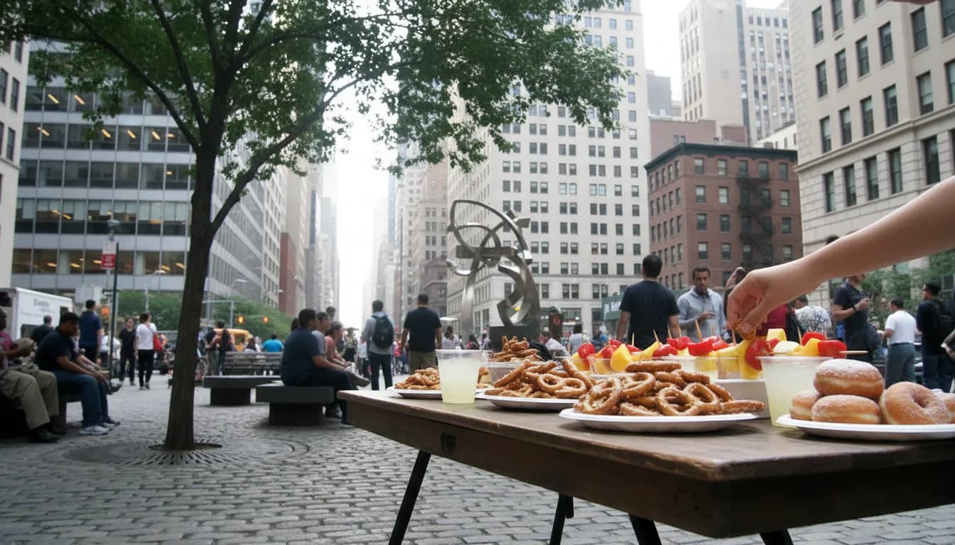 Practical city scene for New York City's Free Wonders: Engaging with the 'Grok Bot' Conversation