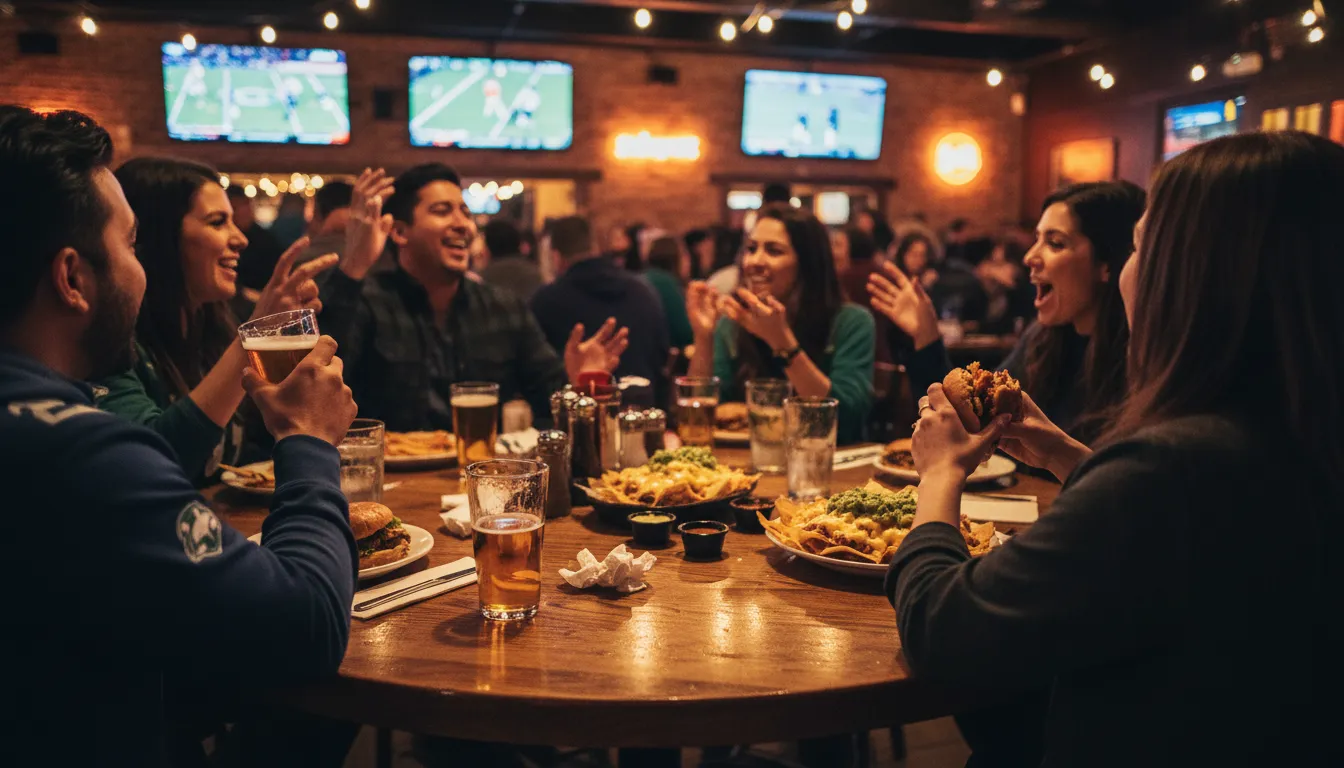 Los Angeles Dining Spots to Enjoy the Game Day Vibe: 'charlotte vs pachuca' Edition — photorealistic Los Angeles editorial scene