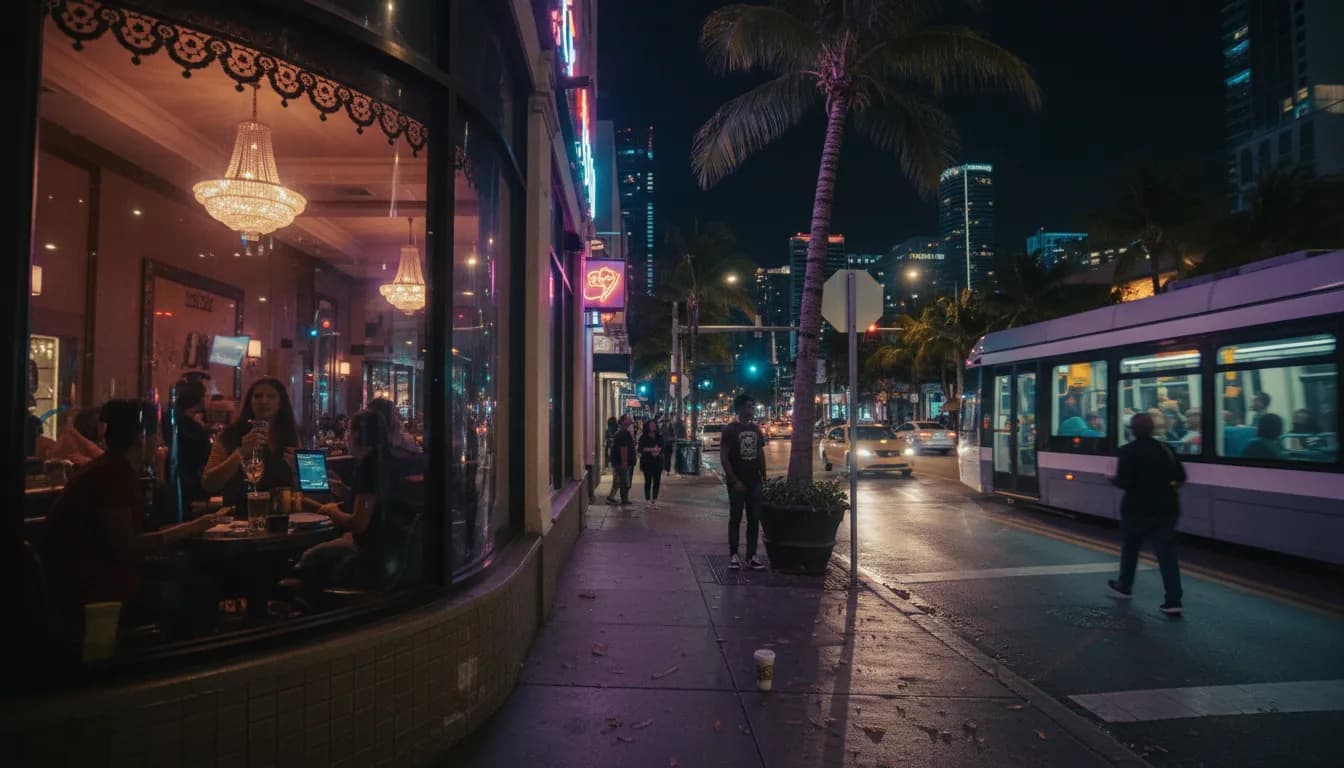 Practical city scene for Miami Nights Out: Where to Discuss the Latest Thrillers Like 'verity trailer'
