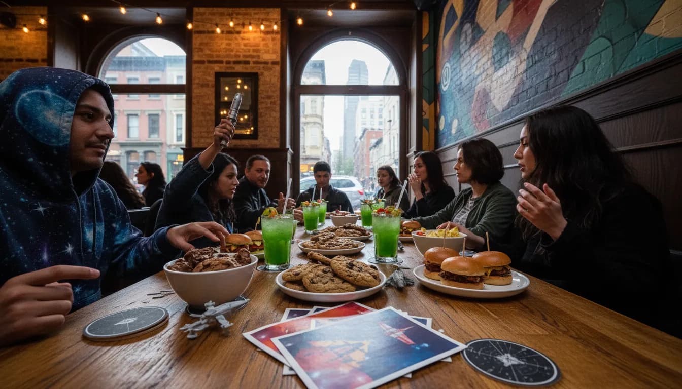 Practical city scene for New York City Watch Parties: Finding the Force for 'star wars' Fans