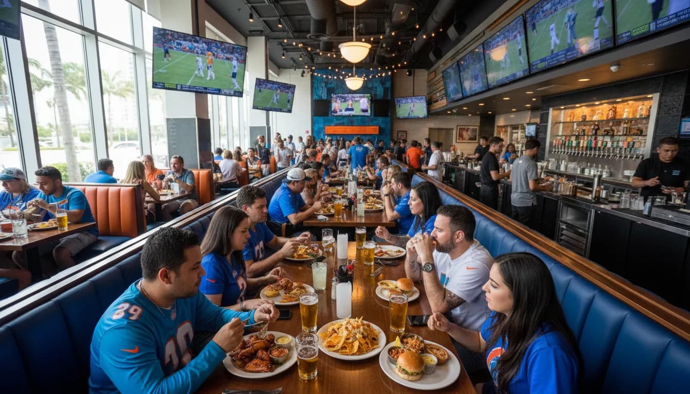 Local detail for Miami Restaurants: Game Day Bites and 'nfl games' Atmosphere