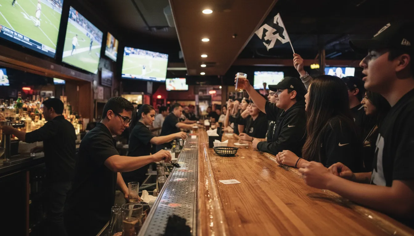 Practical city scene for LA Sports Scene: Following the 'Raiders' Fandom Across the City