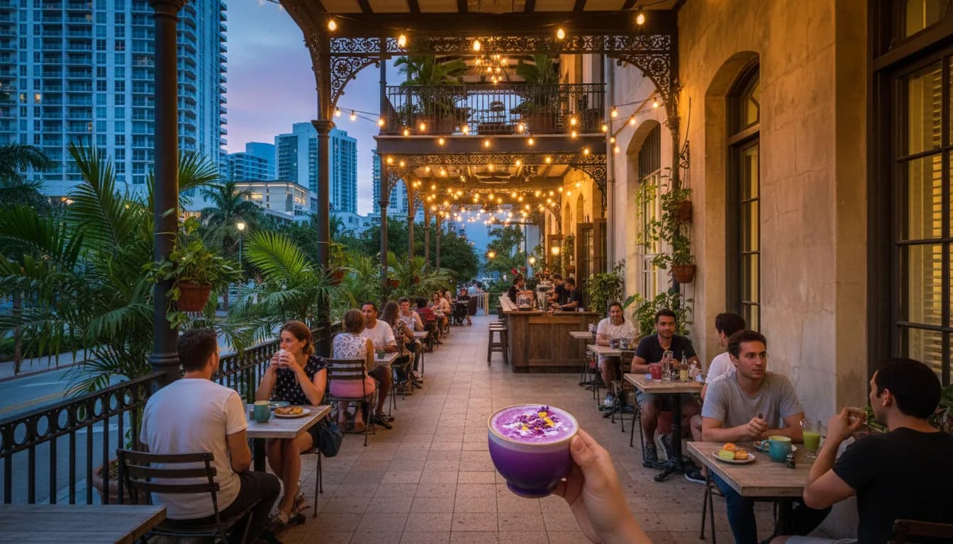 Local detail for Miami's Unique Coffee Spots: Beyond the '7 Brew' Trend