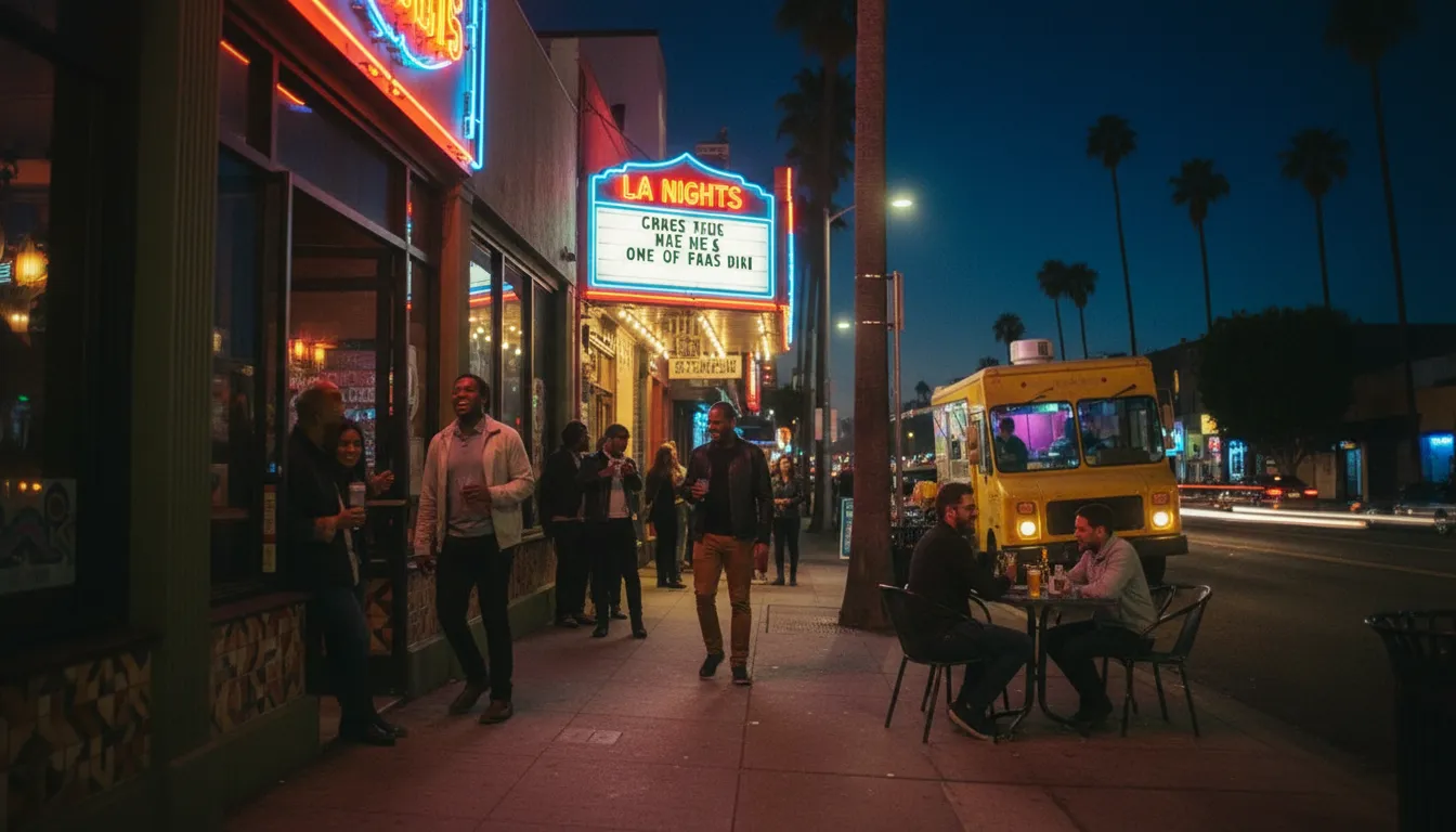 Practical city scene for Los Angeles Nights: Bars and Entertainment Beyond the 'Hall of Fame Game'