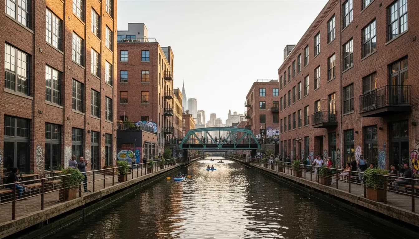 Practical city scene for Navigating NYC's Industrial Heritage: Beyond the 'Turbine Blade' Industry Focus