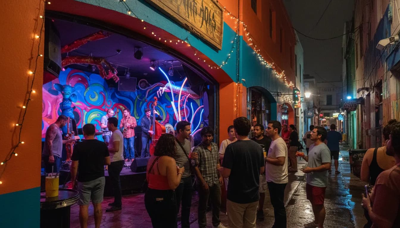Miami's Alternative Entertainment: Not 'Super Troopers 3' Related Social Spots — photorealistic Miami editorial scene