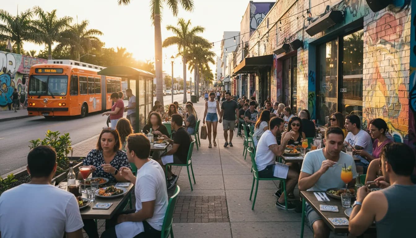 Practical city scene for Miami Restaurants: Culinary Adventures Beyond the 'ocarina of time remake' Trend