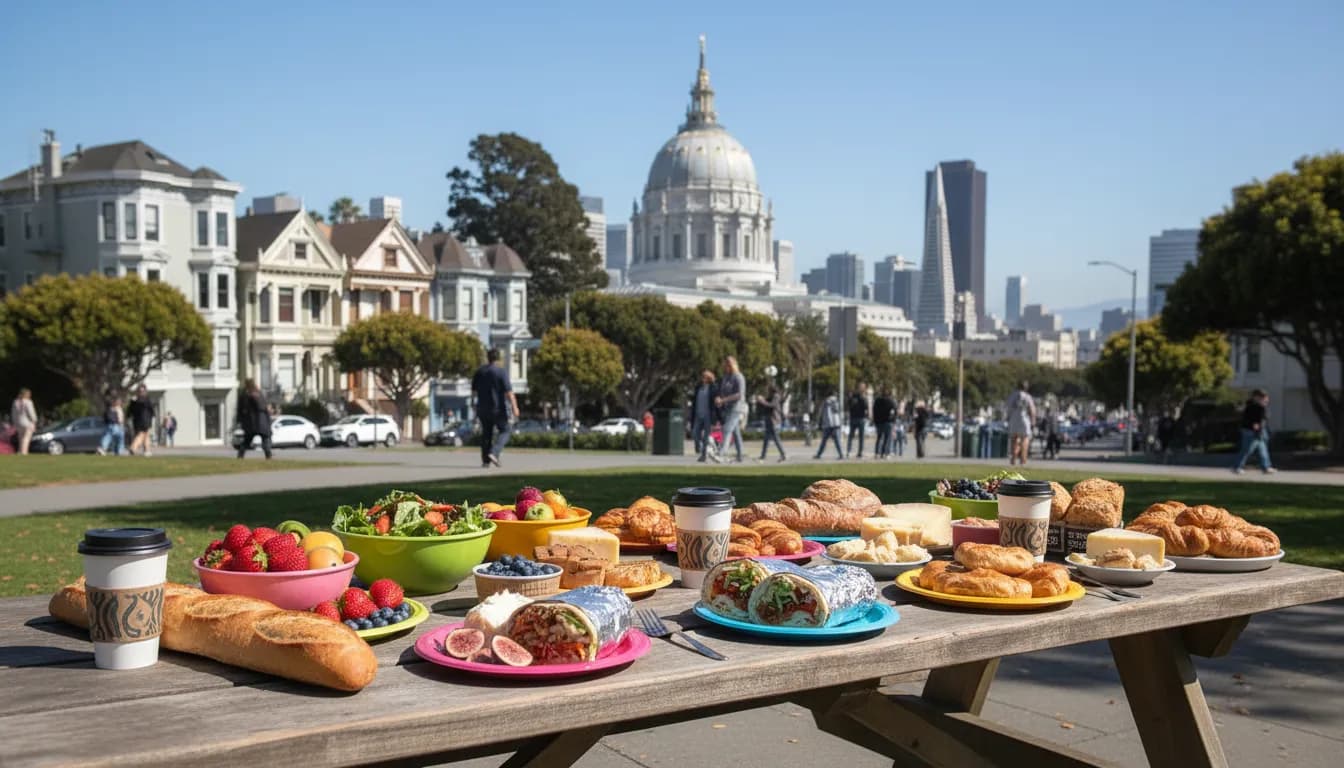 Mariners - Yankees: San Francisco Neighborhood Route With Transit Backups — photorealistic San Francisco editorial scene