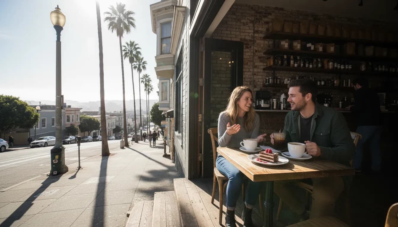San Francisco Coffee & Dessert: Post 'lafc - guadalajara' Culinary Delights — photorealistic San Francisco editorial scene