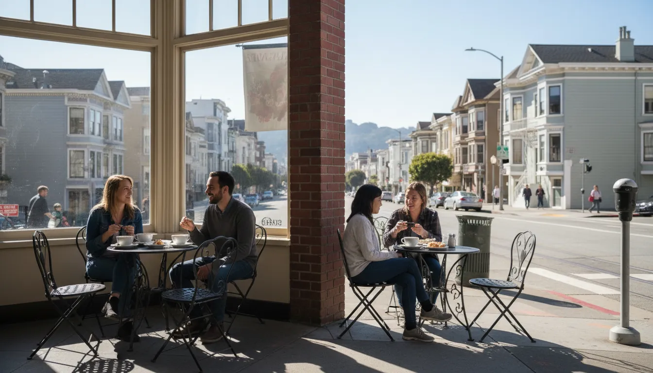 Practical city scene for San Francisco Coffee & Dessert: Post 'lafc - guadalajara' Culinary Delights