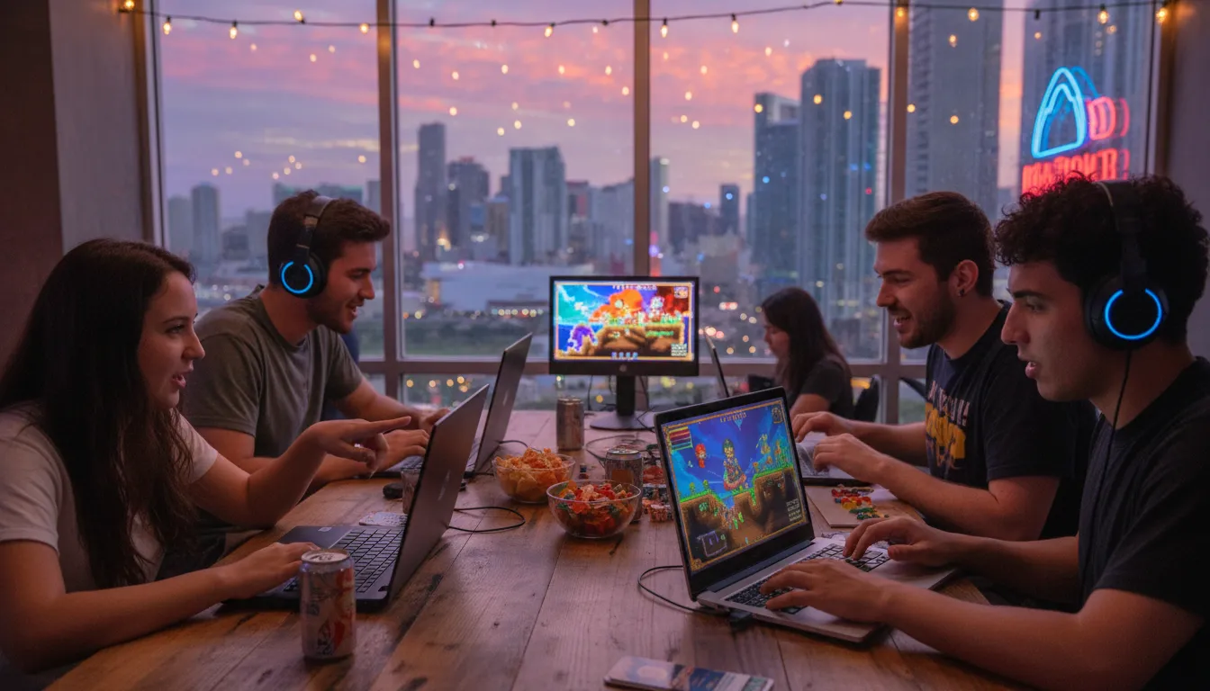 Practical city scene for Miami's Energetic Spots: Connecting to the Calamity Mod Gaming Community
