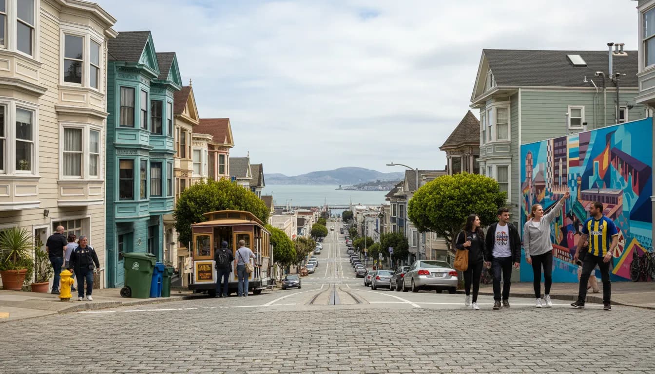 San Francisco Neighborhoods: A Guide for Sturm Graz vs Fenerbahçe Fans — photorealistic San Francisco editorial scene