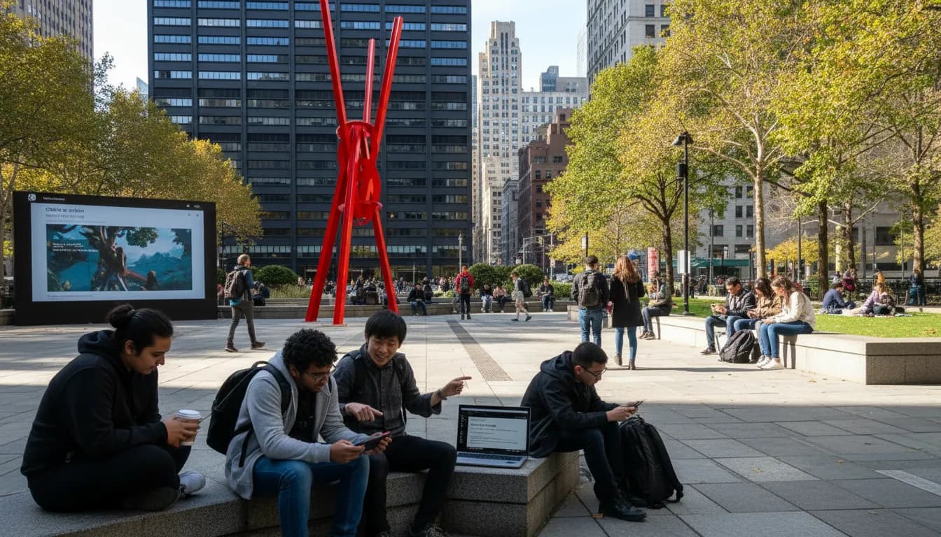 Practical city scene for Finding Free Digital Escapes in NYC: Exploring the 'Oblivion Nintendo Switch' Conversation