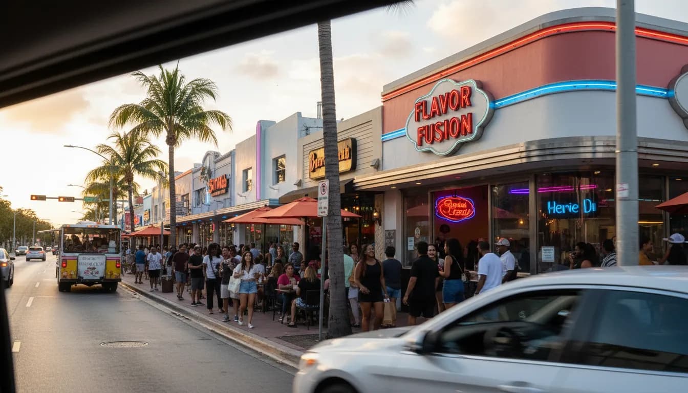 Practical city scene for Miami's Culinary Scene: Exploring Diverse Restaurants with the Jamie Foxx Effect