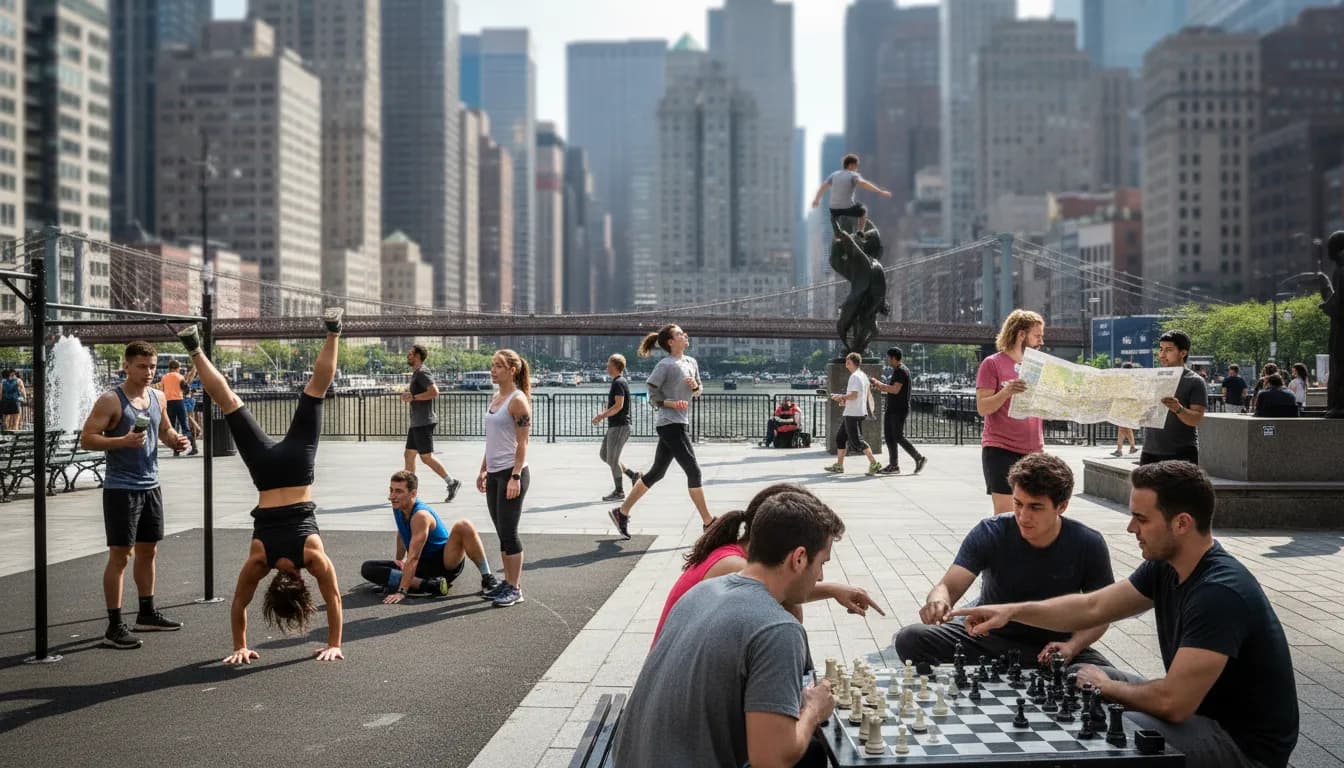 NYC Weekend Plans: Engaging Activities Inspired by the Islam Makhachev Conversation — photorealistic New York City editorial scene