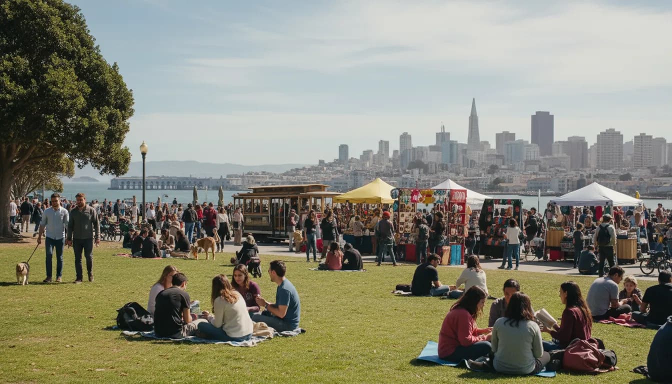 Practical city scene for San Francisco's Weekend Plans: Navigating the City for Fun Beyond Junior Caminero Buzz
