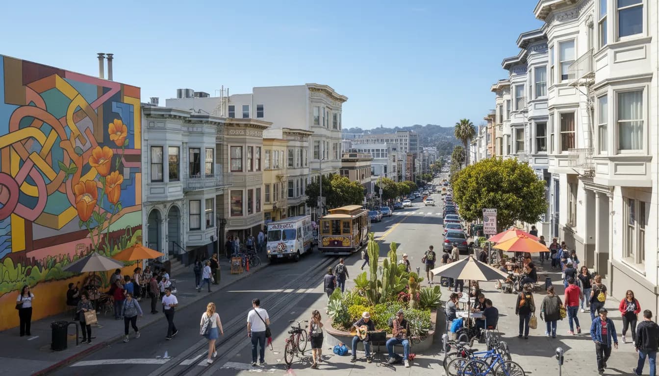 San Francisco Neighborhoods: A Guide to Local Gems Beyond Teddy Bridgewater's Headlines — photorealistic San Francisco editorial scene