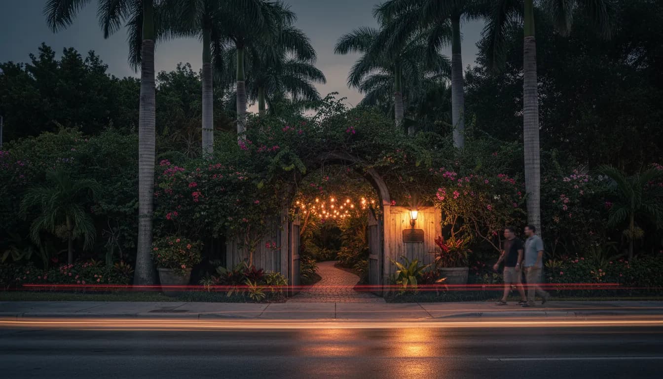 Miami's Hidden Gems & Odd Finds: Uncovering Unique Spots Beyond Quinnen Williams Hype — photorealistic Miami editorial scene