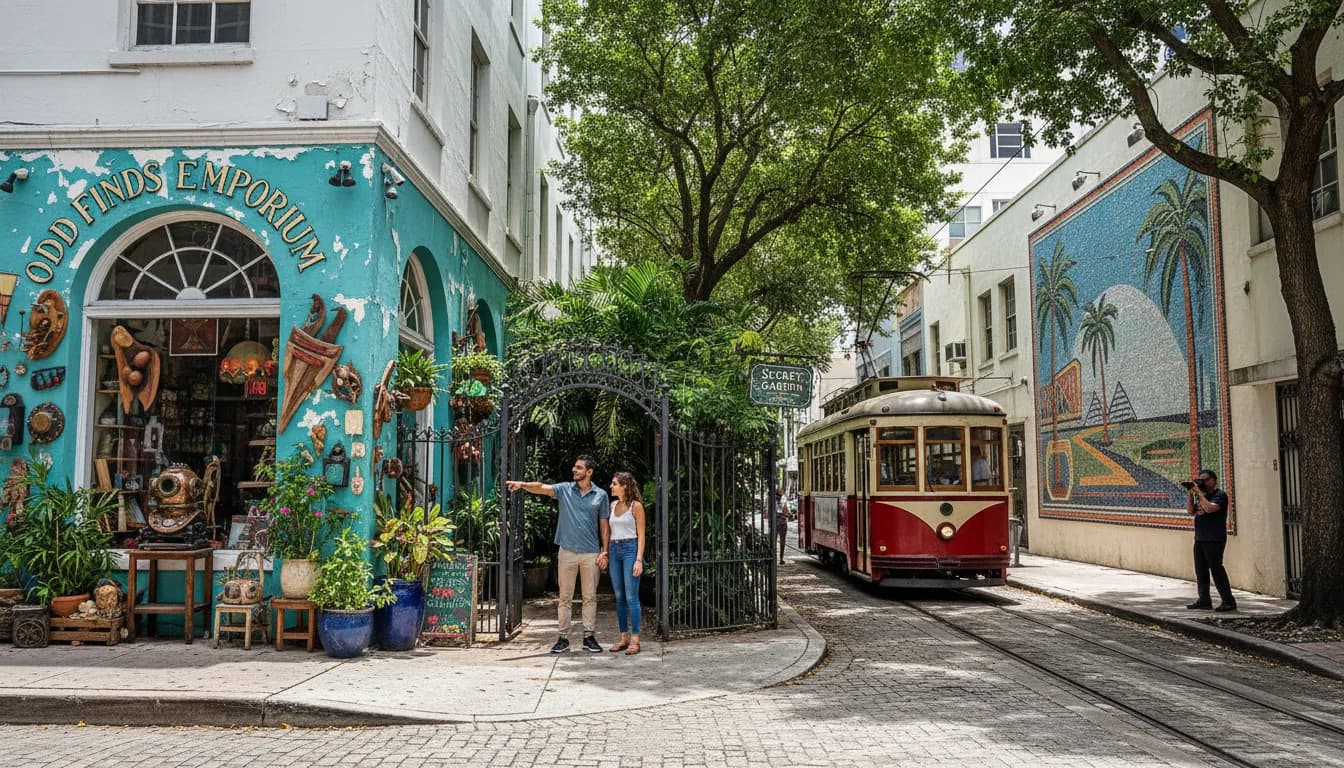 Practical city scene for Miami's Hidden Gems & Odd Finds: Uncovering Unique Spots Beyond Quinnen Williams Hype