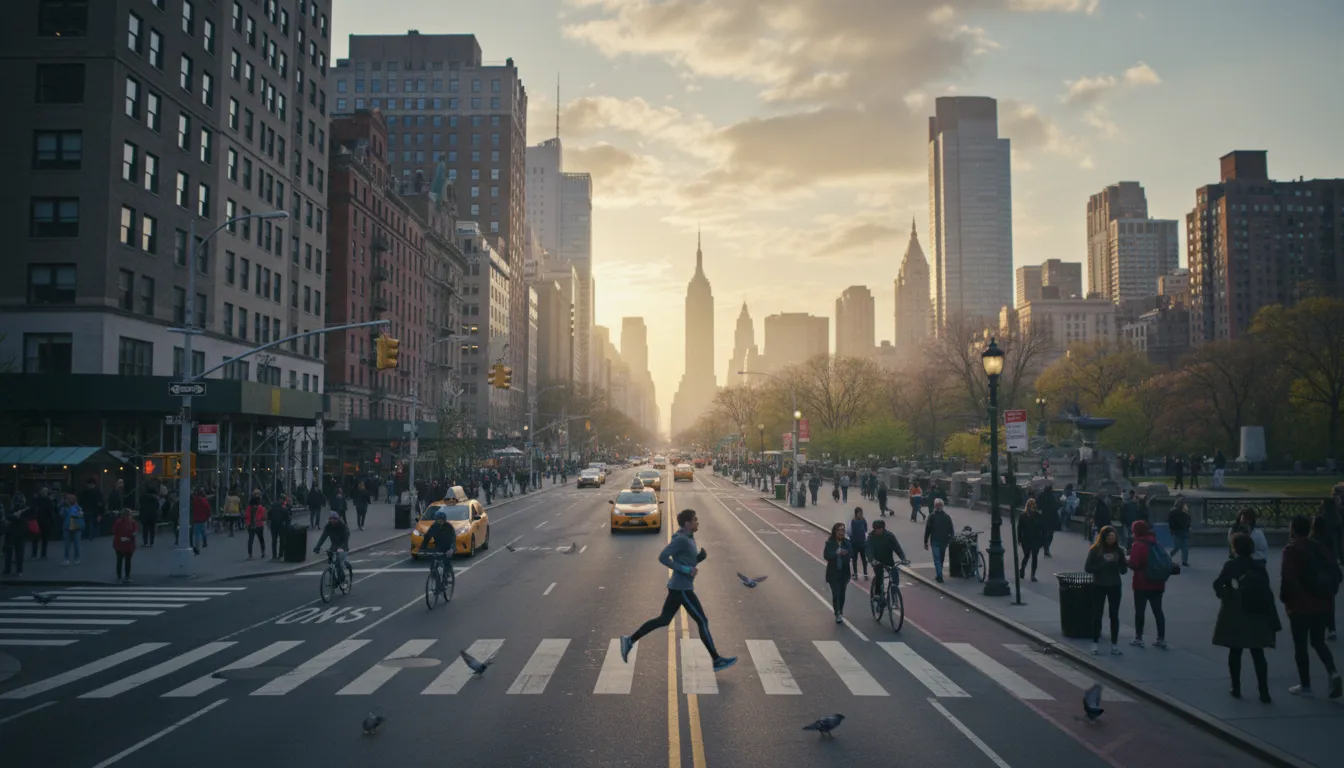 Weekend Plans in New York City: A Guide Inspired by Pete Crow-Armstrong's Athleticism — photorealistic New York City editorial scene