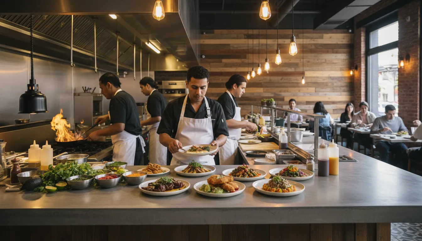 Practical city scene for ben shelton Dining Decisions Across Los Angeles Neighborhoods