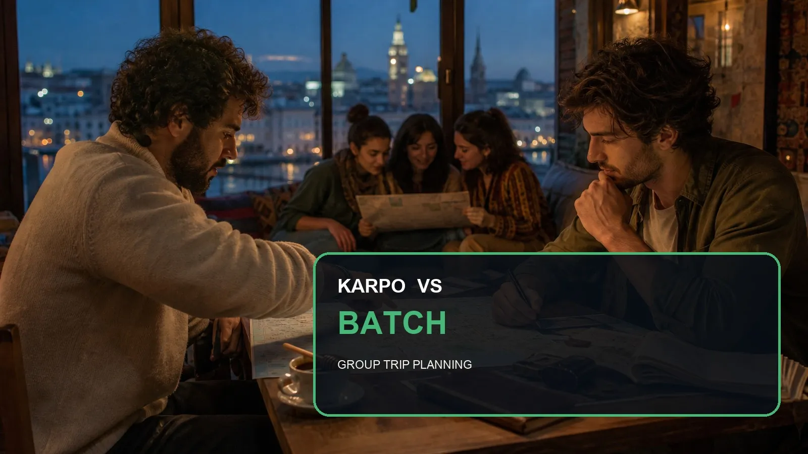 Karpo versus Batch in a photorealistic editorial comparison.