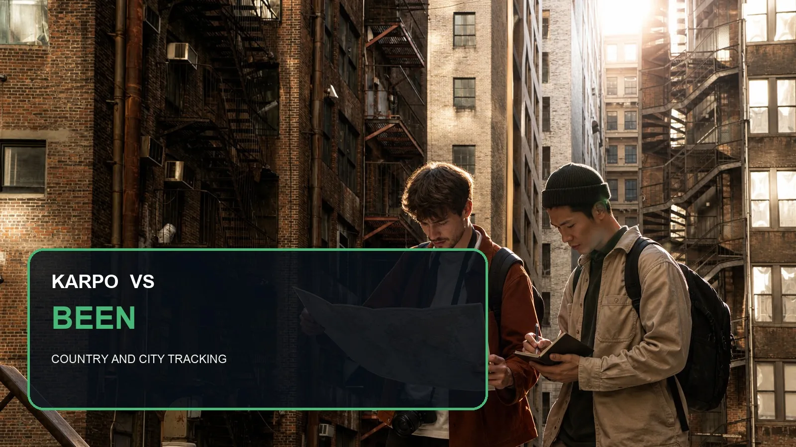 Karpo versus Been in a photorealistic editorial city comparison.