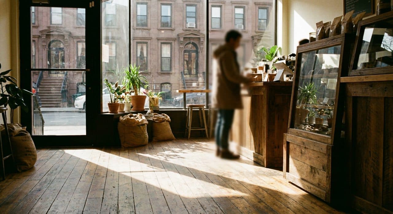 The Black-Owned Bakery and Coffee Shop on a Bed-Stuy Block - scene