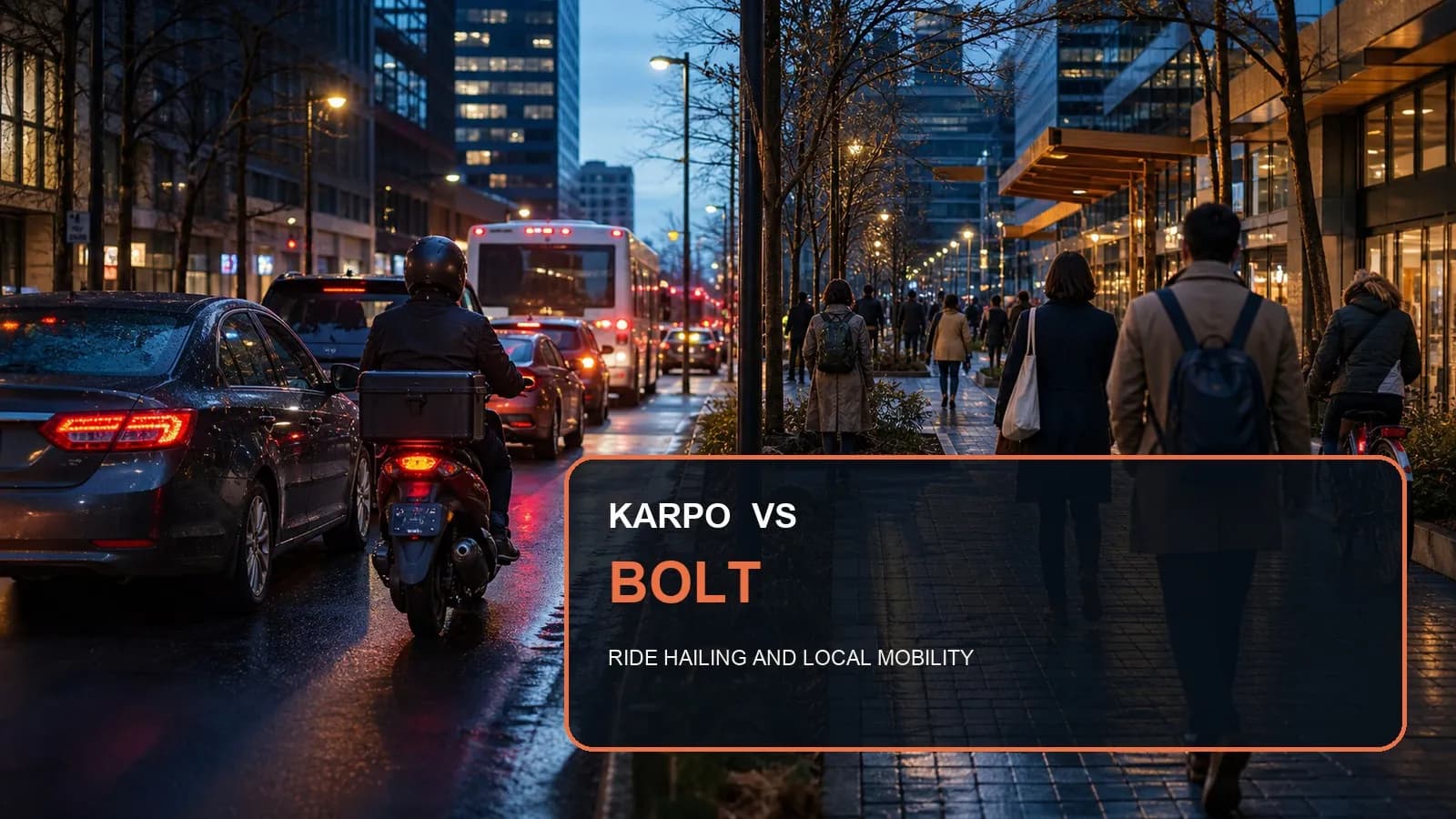 Karpo versus Bolt in a photorealistic editorial comparison.
