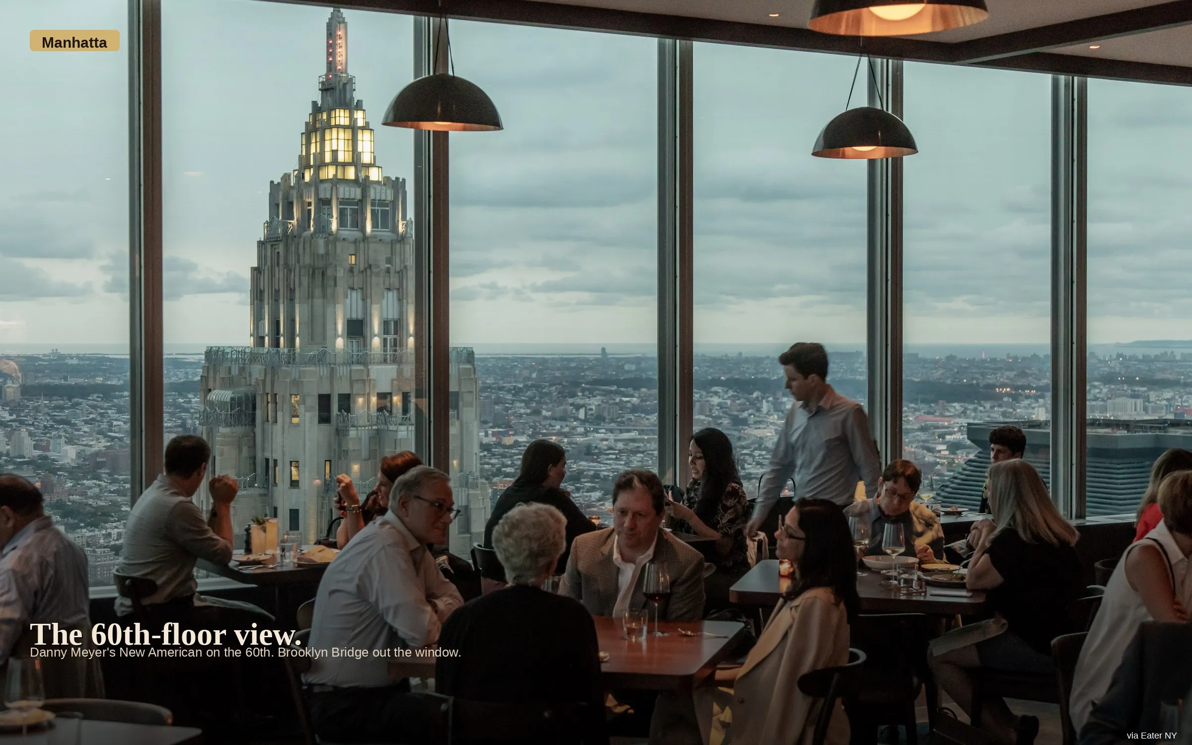 Manhatta — 60th-floor New American. Photo via Eater NY.