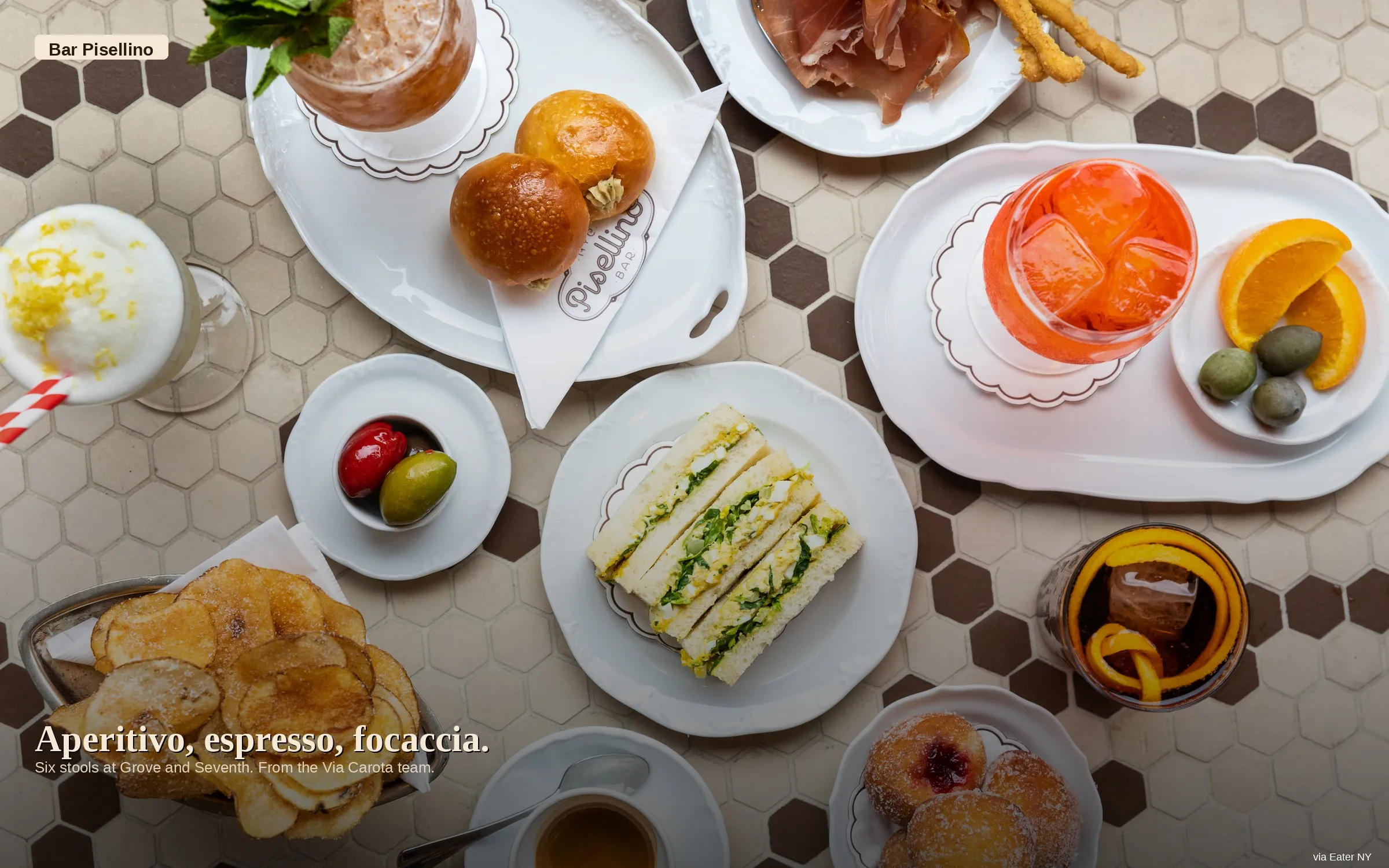 Bar Pisellino — Via Carota team’s aperitivo bar. Photo via Eater NY.