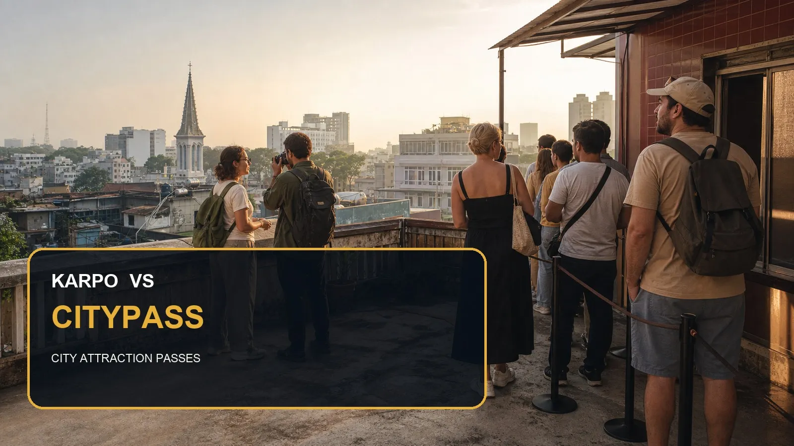Karpo versus CityPASS in a photorealistic editorial comparison.