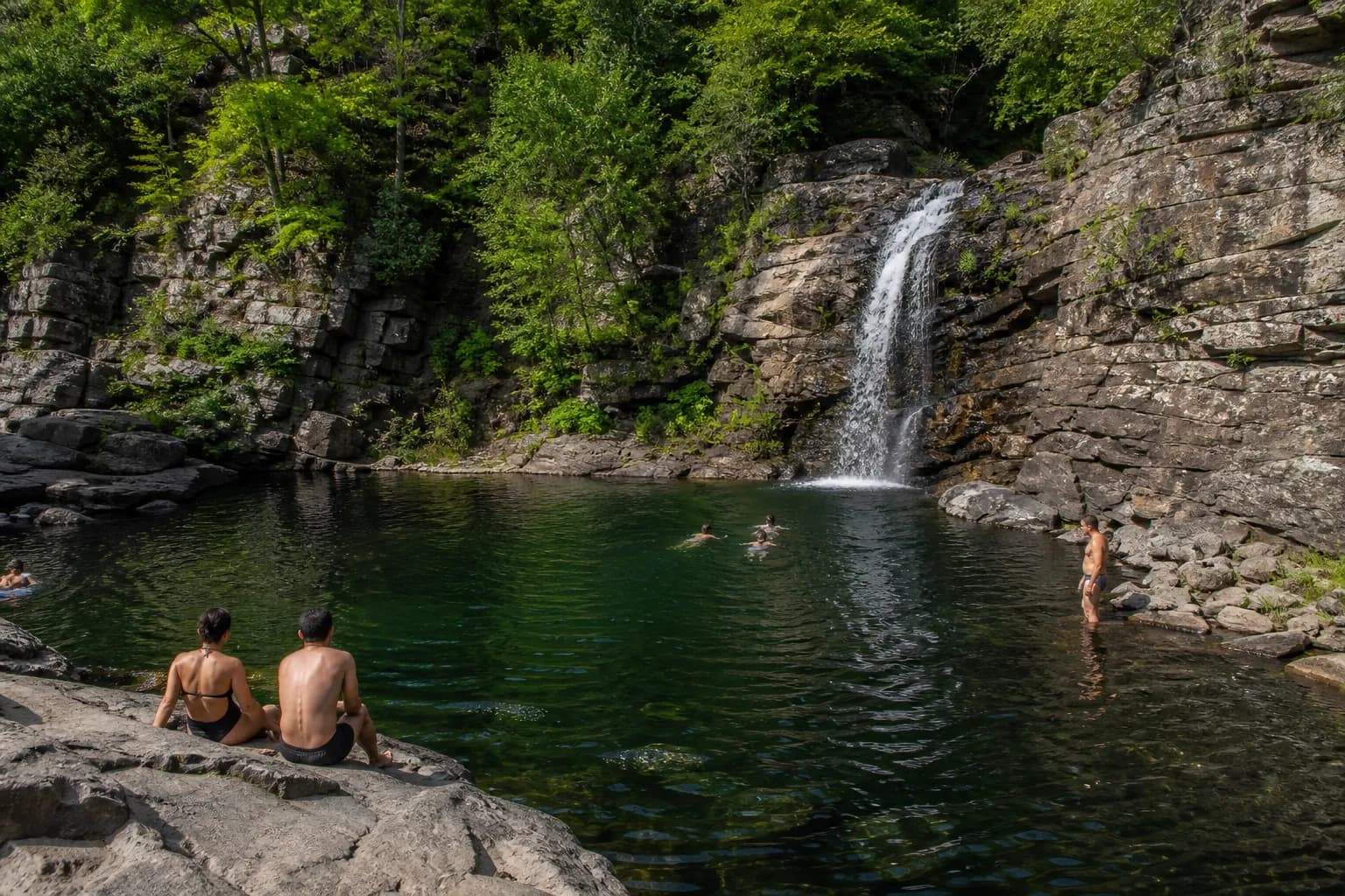 Editorial city scene for swimming holes near me in NYC