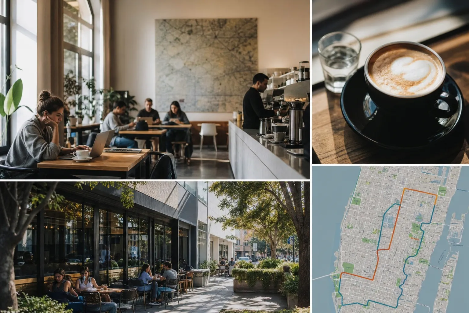 Editorial city scene for best cafes for studying in Miami