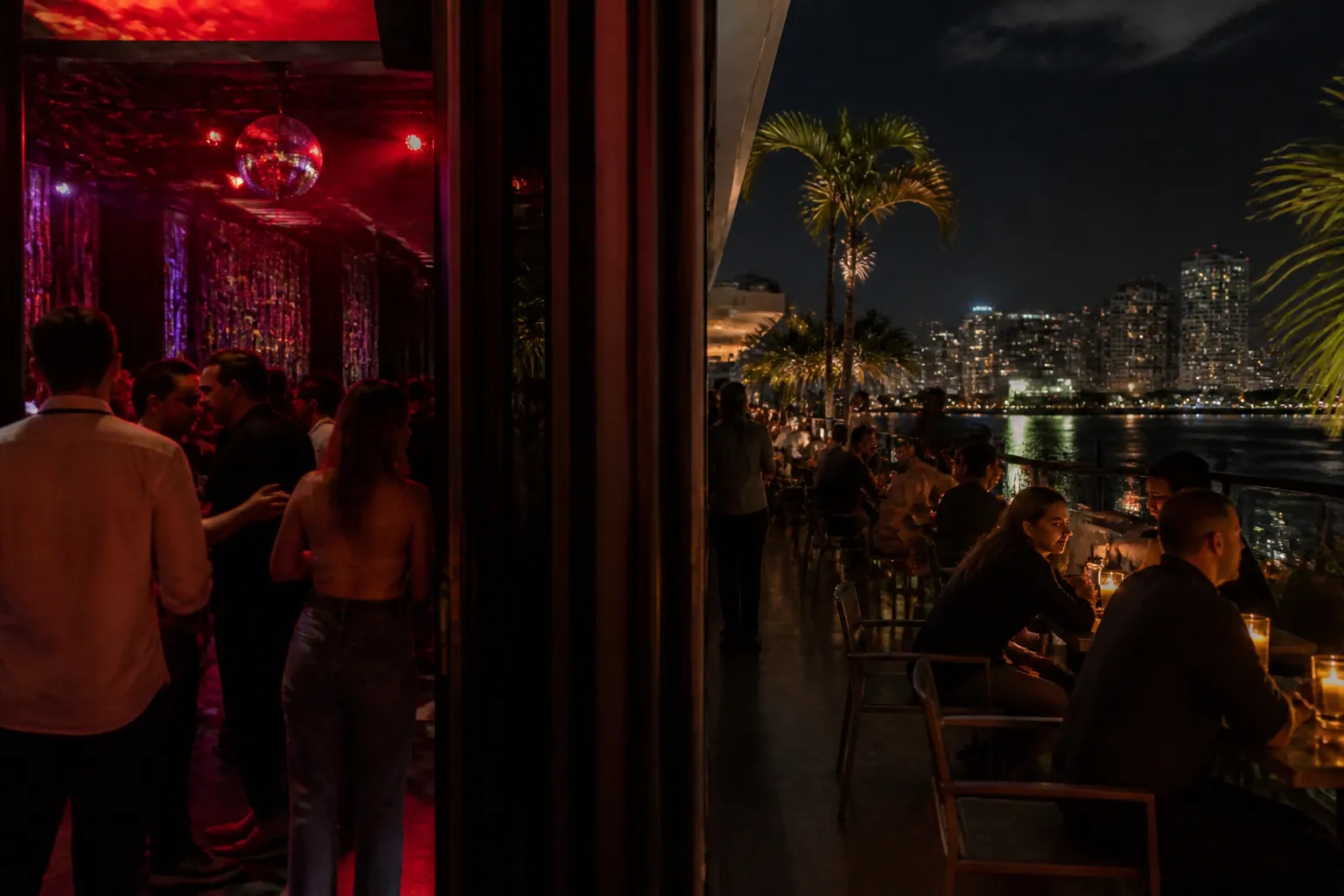 Editorial city scene for nightclub near me in Miami