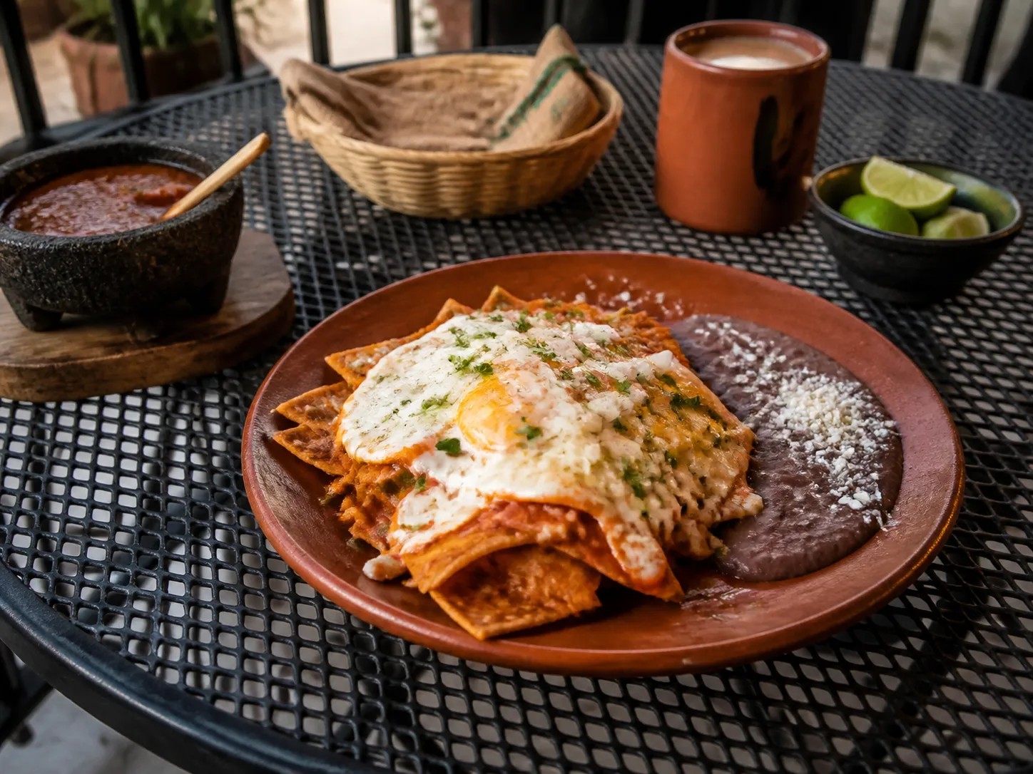 Editorial city scene for mexican breakfast near me in LA