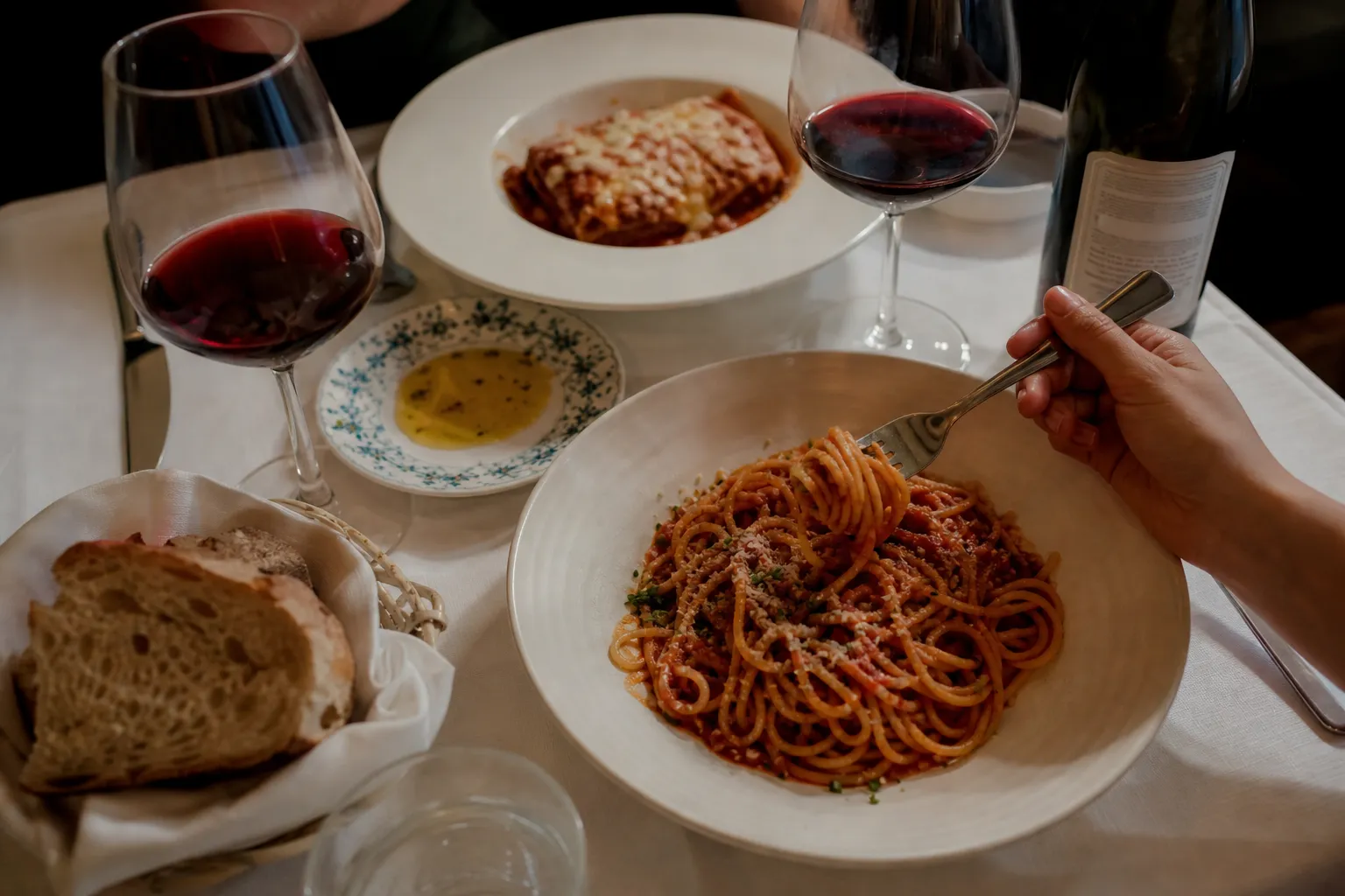 Editorial city scene for best italian restaurants in LA
