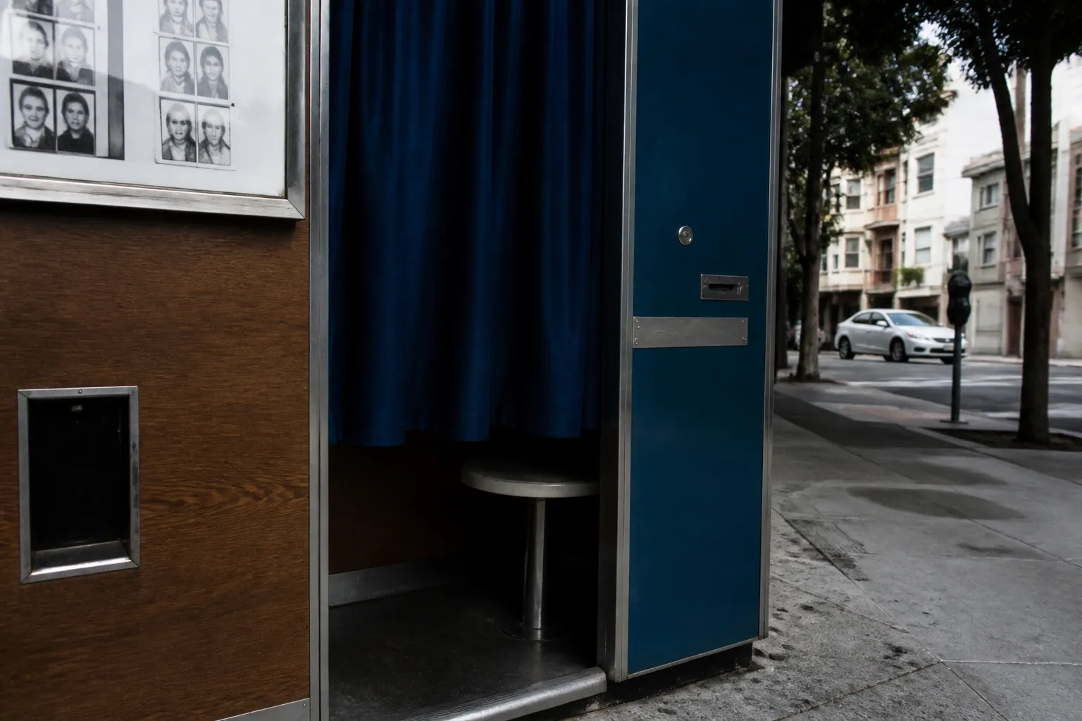 Editorial city scene for photo booth close to me in SF