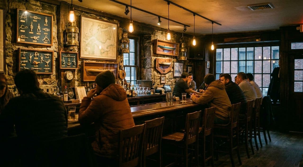The SoHo Bar in a Building Older Than the Declaration - scene